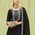 black viscose festive kurta set