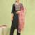 black silk blend festive kurta set