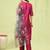 pink silk blend festive kurta set