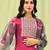 pink silk blend festive kurta set