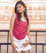 Jaipur Heritage Red Asymmetric Top