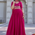 pink crepe festive wear anarkali
