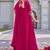 pink crepe festive wear anarkali