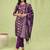 purple cotton silk festive kurta set