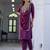 magenta silk blend festive kurta set