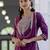 magenta silk blend festive kurta set