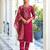 pink viscose silk festive kurta set