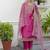 pink silk blend festive kurta set