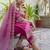 pink silk blend festive kurta set