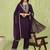 wine silk blend festive kurta set