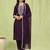 wine silk blend festive kurta set
