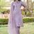 lavender silk blend festive kurta set