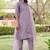 lavender silk blend festive kurta set