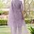 lavender silk blend festive kurta set