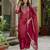 pink silk blend festive kurta set