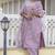 lavender silk blend festive kurta set