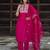 pink silk blend festive kurta set