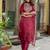pink silk blend festive kurta set