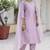 lavender silk blend festive kurta set