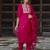 pink silk blend festive kurta set