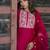 pink silk blend festive kurta set