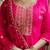 pink silk blend festive kurta set