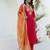 pink rayon festive kurta set