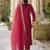 maroon rayon festive kurta set