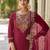 maroon rayon festive kurta set