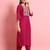 pink silk blend festive kurta set
