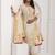 white jacquard festive kurta set