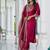 pink silk blend festive kurta set