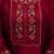 red vichitra festive kurta set