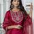 pink silk blend festive kurta set