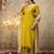 yellow viscose festive kurta set