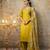 yellow viscose festive kurta set