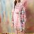 pink chanderi silk festive kurta set