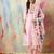 pink chanderi silk festive kurta set