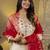 beige silk blend festive kurta set