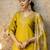 yellow viscose festive kurta set
