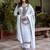 white viscose festive kurta set