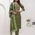 mehendi viscose silk festive kurta set
