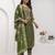 mehendi viscose silk festive kurta set