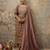 brown cotton silk festive kurta set