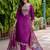 purple viscose festive kurta set