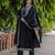 black viscose festive kurta set