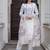 white viscose festive kurta set