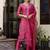pink viscose festive kurta set