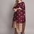 purple jacquard festive kurta set
