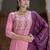 pink cotton silk festive kurta set